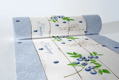 Produktbild von Airlaid Tischläufer Blueberry, 40 cm x 24 m , 1 Stück - Mank