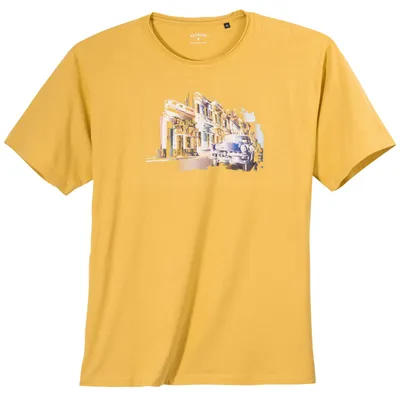 Produktbild von Ragman Print T-Shirt XXL ockergelb Vintageprint