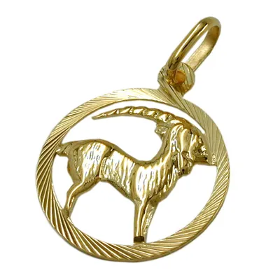 Immagine prodotto di Segno zodiacale, Capricorno, ORO 9ct