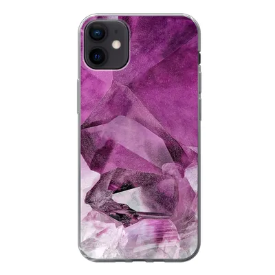Produktbild von MuchoWow® Handyhülle Schutzhülle Hülle für iPhone 12 mini Kristall - Naturstein - Luxus Silikon Softcase Handy Hülle - Bild