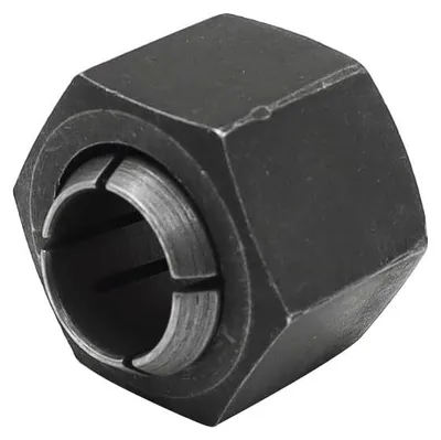 Spannmutter 12,7 mm für Oberfräse, Stahl, schwarz