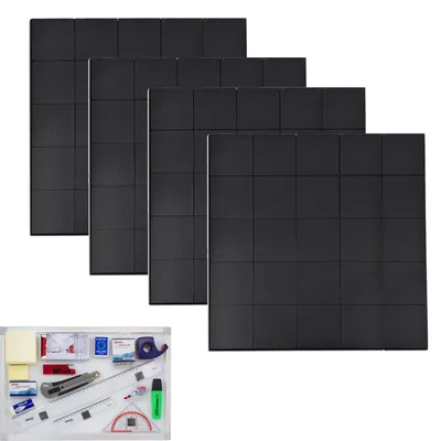 Productafbeelding van Zelfklevende magneetplaatjes, 4 stuks. Magneetplaatjes, sterke zelfklevende magneetplaatjes, zelfklevende magneetplaatjes voor school, magneetplaatjes, zelfklevende magneetplaatjes