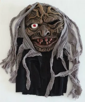 Produktbild von Fu617870 Damen Herren Halloween Maske Halbmaske Horror