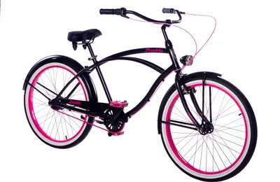 Produktbild von Plumbike Rider Rad 26" Pink 7-Gang, V-Brake - Schwarz