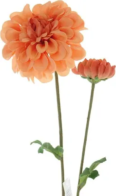 Produktbild von GASPER Dahlie Pfirsich 63 cm - Kunstblumen