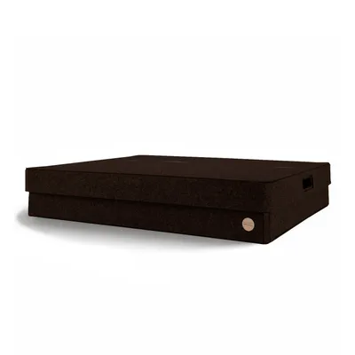 Produktbild von Aufbewahrungsbox CLASSIC Filz 65 x 55 x 12 cm mit Deckel in dunkelbraun meliert