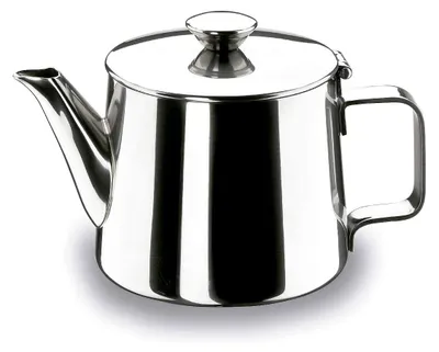 Teekanne 0,35 L, Edelstahl, Silber, spülmaschinengeeignet