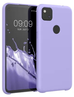 Produktbild von kwmobile Handyhülle für Google Pixel 4a Hülle - Case Silikon - Kabelloses Laden - Schutzhülle Cover in Lavendel