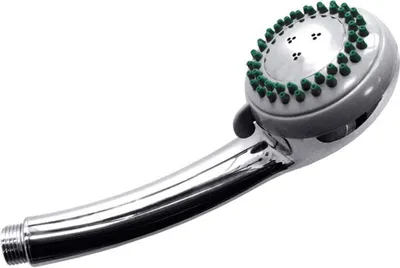 Produktbild von Duschkopf mit drei verschiedenen Strahlarten, Chrom-Optik, Modell 830031, 0,24 kg