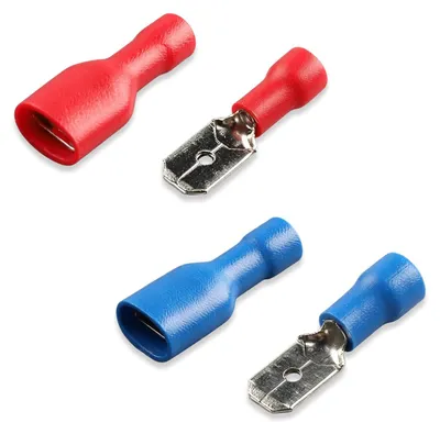Isolierte Flachstecker 80-tlg., 0,5-2,5 mm², männlich/weiblich
