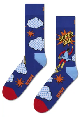 Produktbild von HAPPY SOCKS Flying Super Dad Sock blau 41/46