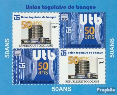Produktbild von Briefmarken Togo 2014 Mi 5978-5979 Kleinbogen (kompl. Ausgabe) postfrisch Togolesische Bankenunion