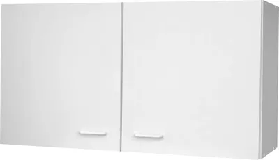 Produktbild von Küchenoberschrank, 2 Türen, 1 Boden, 530 x 1000 x 350 mm, weiß