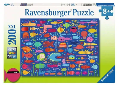 Immagine prodotto di Puzzle Ravensburger "Amici pescioli" - 200 pezzi XXL