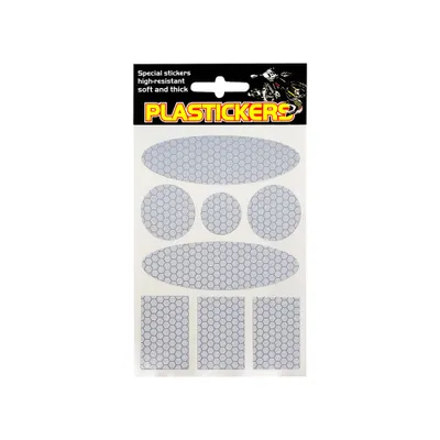 Immagine prodotto di Set di adesivi per plastica bianca 13 x 9,5 cm