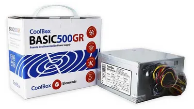 Produktbild von CoolBox Basic 500GR, 500 W, 100 - 240 V, 50 Hz, 5 A, +12V,+3.3V,+5V,+5Vsb,-12V, 80 W
