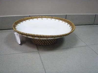 Image de bol en céramique + bambou A328