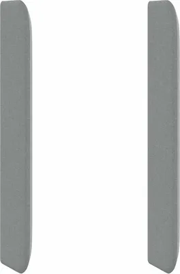 Image de Tête de lit VidaXL, gris clair, 80 x 16 x 4 cm, tissu