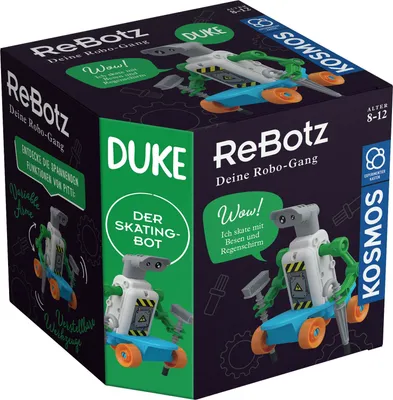 Immagine prodotto di KOSMOS ReBotz - Duke der Skating-Bot, Roboter, Experimentierkasten, Bots, Spielzeug, 602598