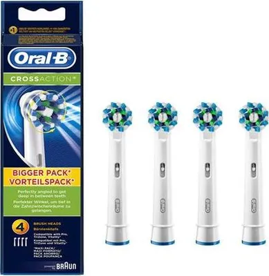 Immagine prodotto di Oral-B | Toothbrush Heads | Cross Action Pro | Heads | For adults | Number of brush heads included 4 | Number of teeth brushing modes Does not apply