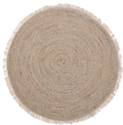 Obrázek produktu pro Kulatý koberec do obývacího pokoje, Ø 80 cm, vyrobený z kukuřičných listů