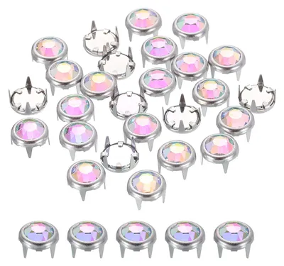 120 Strass-Klinknieten 5,5 mm für DIY-Deko