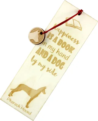 Produktbild von Pharaonenhund, Pharaoh Hound, Kelb tal-Fenek - Lesezeichen mit Hund, personalisiertes Lesezeichen, Hundeaccessoire für Leser der Marke Art-Dog