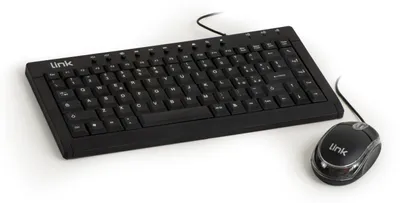 Immagine prodotto di LINK LKTAST04 + LKMOS04 - Mini tastiera italiana multimediale USB + Mini mouse ottico