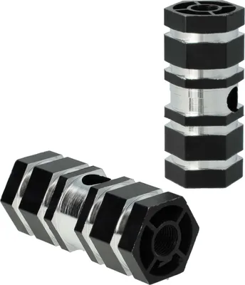 Produktbild von vhbw 2x Fußrasten für Fahrrad, BMX Bike, Mountainbike - BMX Pegs, 6,6 x 2,5 cm, Schwarz