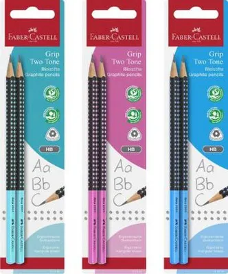 Produktbild von FABER-CASTELL Bleistift GRIP 2001 TWO TONE zufällige Farbe 2 Bleistifte