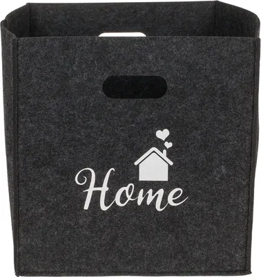 Zdjęcie produktu dla Filcowe pudełko do przechowywania Home Black 32 x 32 x 32 cm