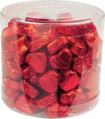 Produktbild von Günthart Kleine Schokoladen-Herzen, rot, 1er Pack (1 x 1.1 kg)