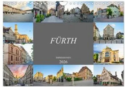 Obrázok produktu pre Fürth Impressionen (nástenný kalendár 2026 DIN A4 na šírku), CALVENDO mesačný kalendár