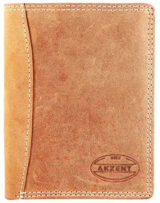 Produktbild von Akzent Herren Geldbörse aus Echtleder. Format 9 x 12 cm. RFID