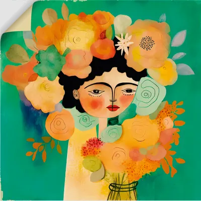 Produktbild von ARTland Wandbild, selbstklebend Das Flüstern der Blüte Größe: 50x50 cm