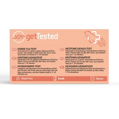 Obrázok produktu pre Rýchly test na chrípku koní – test z výteru z nosa na equínnu chrípku