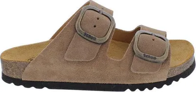 Produktbild von Scholl Pantolette mit Fußbett Noelle Taupe Suede - Velourleder 40