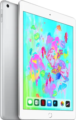 Produktbild von Apple iPad , 24,6 cm (9.7"), 2048 x 1536 Pixel, 32 GB, iOS 11, 478 g, Silber