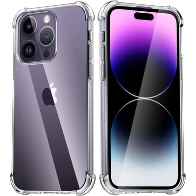 Produktbild von Für iPhone 14 Pro Hülle Schutzhülle Transparent Silikon Case Bumper Durchsichtig