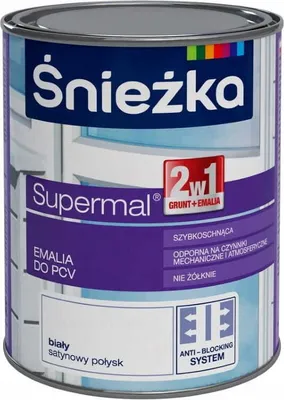 Produktbild von Śnieżka Supermal PVC Emaille Weiß 0,75l