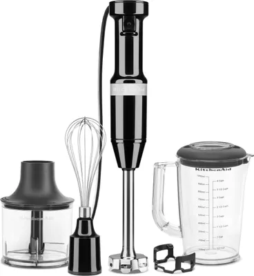 Zdjęcie produktu dla KitchenAid - Blender ręczny z akcesoriami 5KHBV83 Czarny
