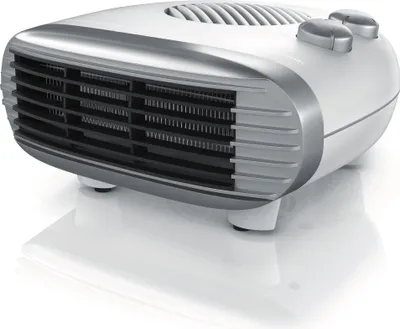 Produktbild von Brandson Heizlüfter 2000W, einstellbares Thermostat, Überhitzungsschutz, Automatische Abschaltung, 3 Leistungsstufen, Weiß/Silber