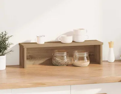 Immagine prodotto di Scaffale da Cucina Impilabile Rovere Artigianale 60x15x16 cm