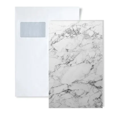 Immagine prodotto di 1 campione di pannello da parete WallFace S-19338 MARBLE WHITE Deco Collection | Dimensioni circa A4