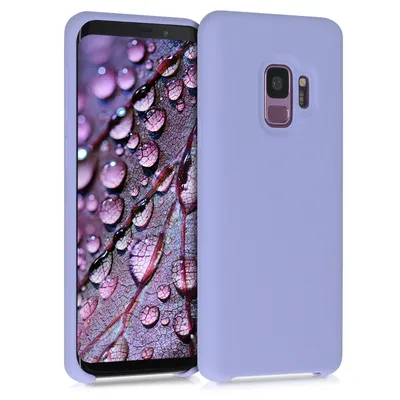Produktbild von kwmobile Hülle kompatibel mit Samsung Galaxy S9 Hülle - Silikon Handy Case - Handyhülle weiche Oberfläche - kabelloses Laden - Lavendel
