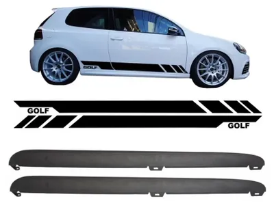 Imagen del producto de Faldones laterales para VW Golf VI 6, modelo 08-14, estilo GTI, con detalles s.