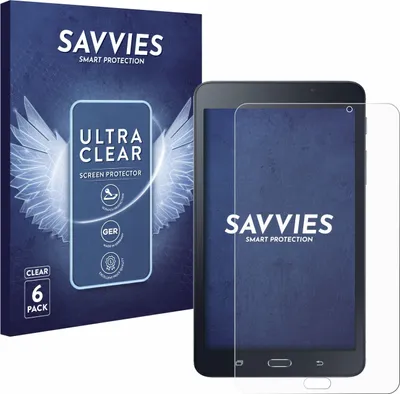 Produktbild von 6x Für Samsung Galaxy Tab A6 7.0 Schutzfolie Savvies Displayschutz Display Schutz Folie Klar Transparent
