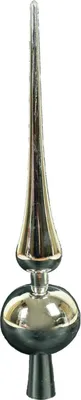 Produktbild von HAAC Baumspitze für Weihnachtsbaum Höhe 30 cm Farbe silber Weihnacht Weihnachten