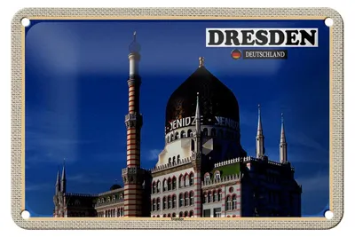 Produktbild von Blechschild Städte Dresden Deutschland Yenizde 18x12cm Dekoration
