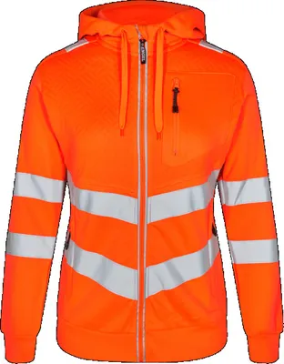 Produktbild von F. Engel Safety Damen Sweatcardigan, Orange, Gr. 3XL